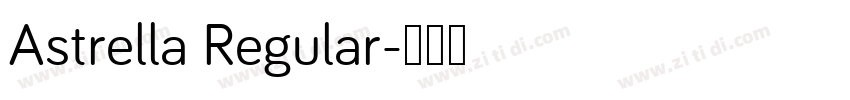 Astrella Regular字体转换